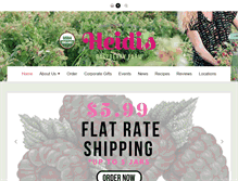 Tablet Screenshot of heidisraspberryfarm.com
